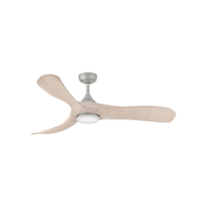 Swell LED Ceiling Fan in Bleached Ashwood (56-Inch).