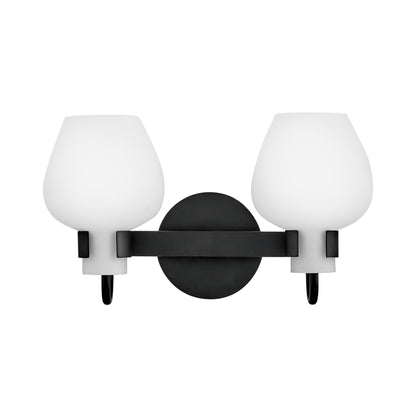 Sylvie Bath Vanity Light in Black (Small).