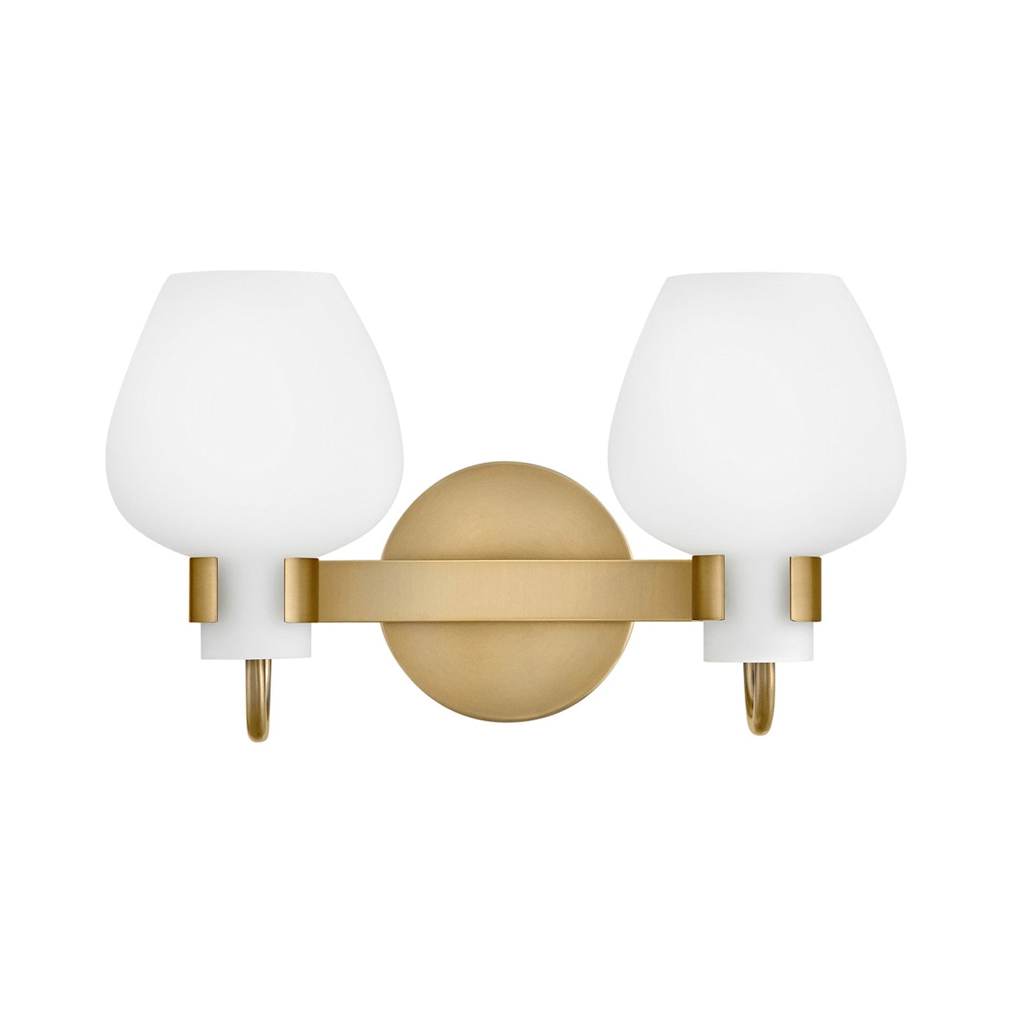 Sylvie Bath Vanity Light in Heritage Brass (Small).