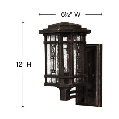 Tahoe Outdoor Wall Light - line drawing.