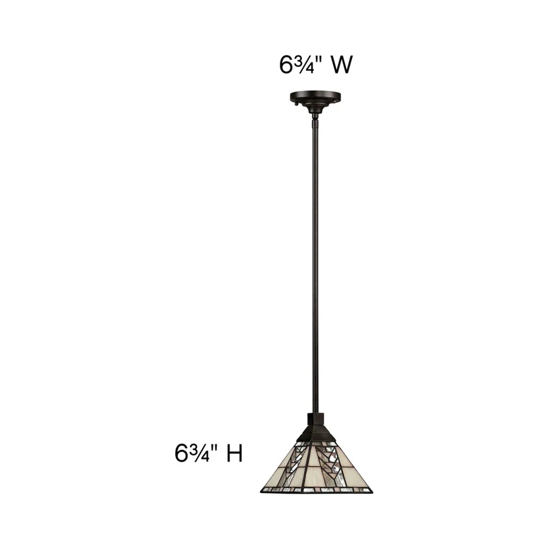 Tahoe Pendant Light - line drawing.