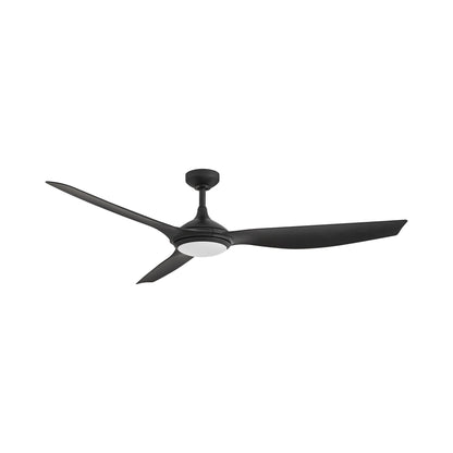 Talan Smart LED Ceiling Fan in Matte Black.