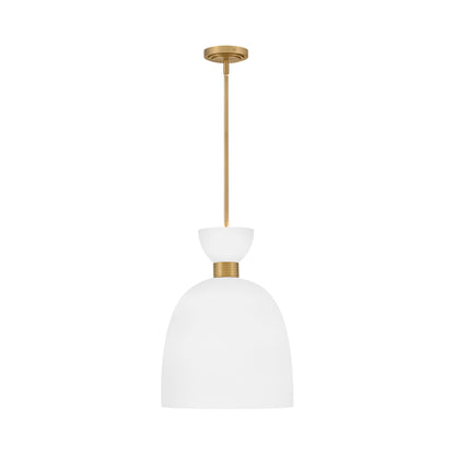 Tallulah Pendant Light in Lacquered Brass.