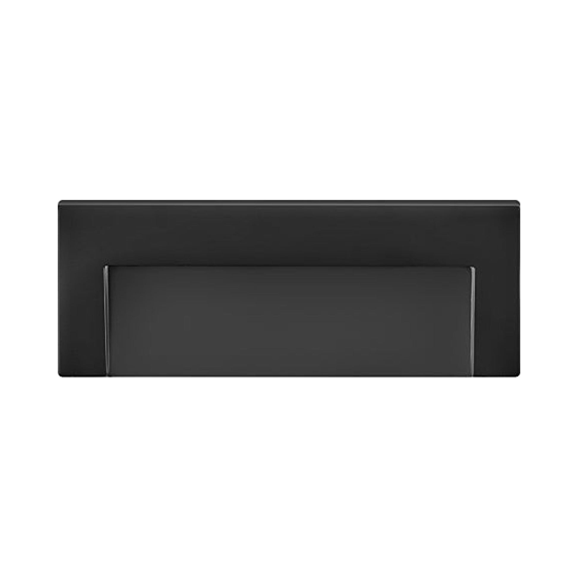 Taper LED Step Light in Satin Black (3-Inch).