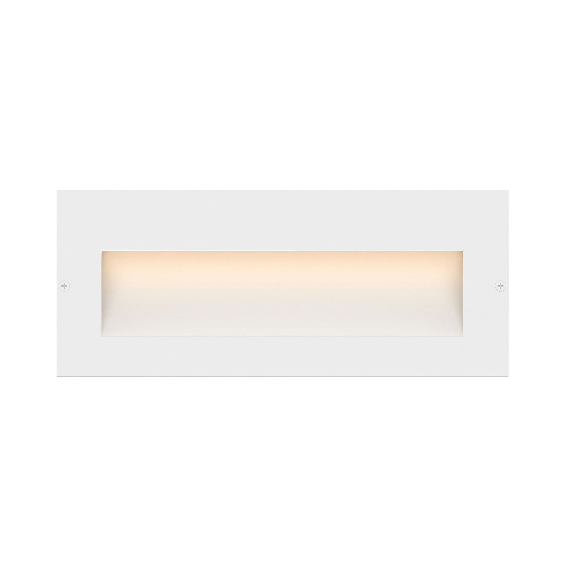 Taper LED Step Light in Satin White (3.5-Inch).
