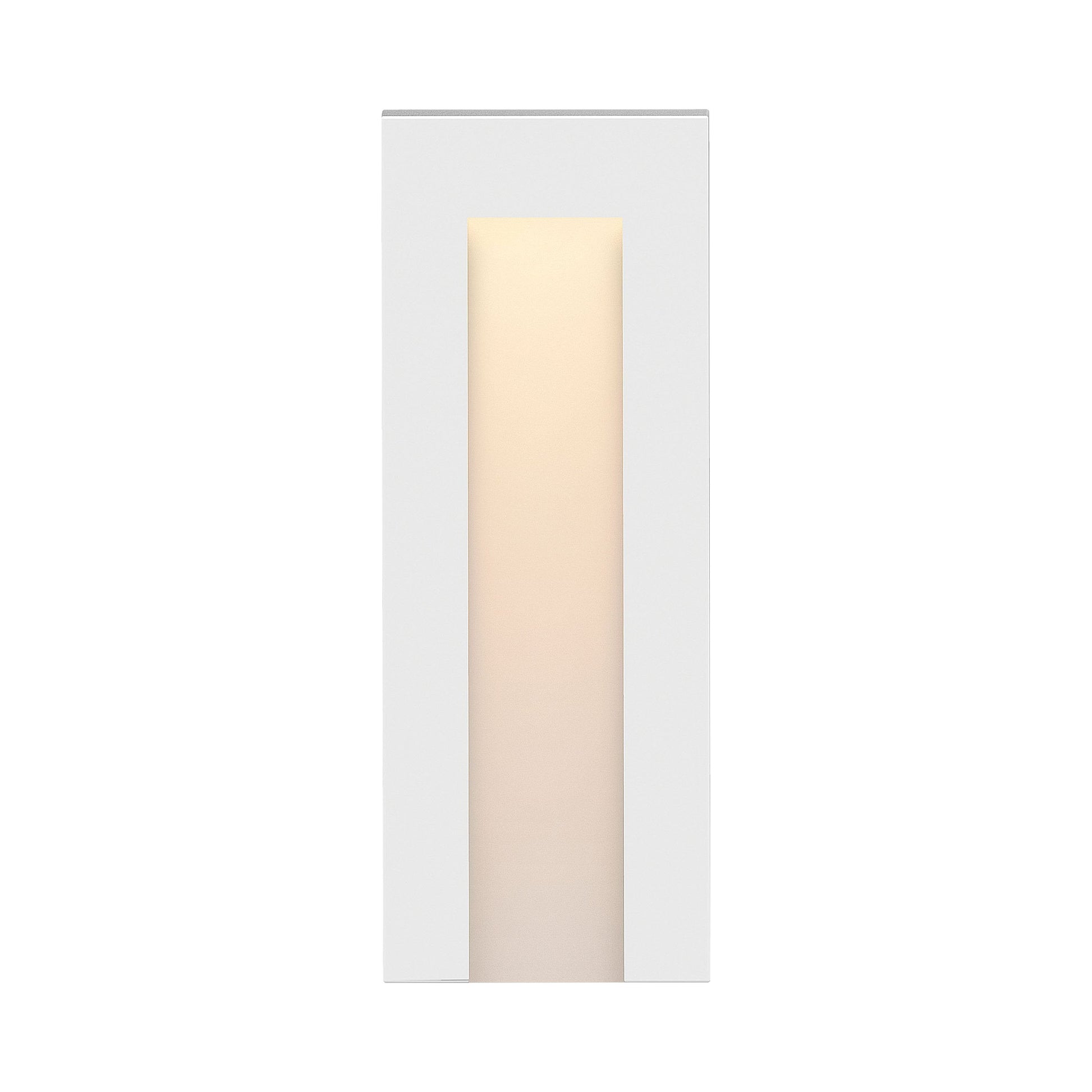 Taper Vertical LED Deck Light in Satin White (8-Inch).