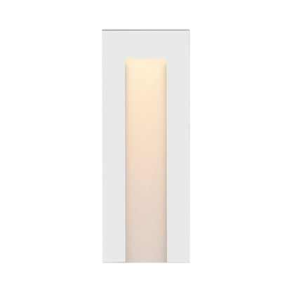 Taper Vertical LED Deck Light in Satin White (8-Inch).