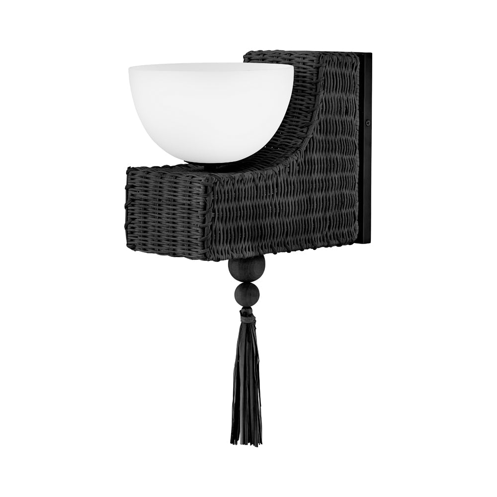 Thalia Bath Wall Light in Black.