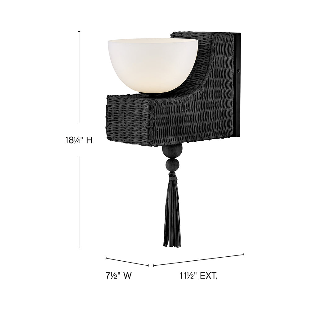 Thalia Bath Wall Light - line drawing.