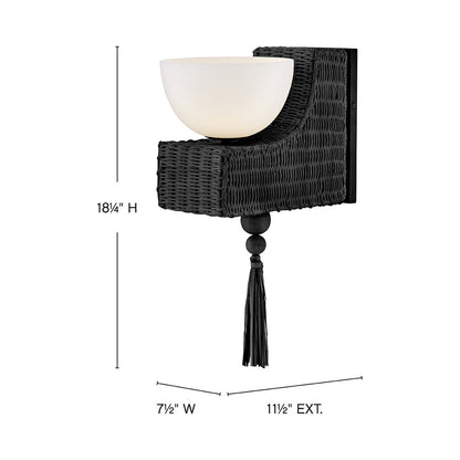 Thalia Bath Wall Light - line drawing.