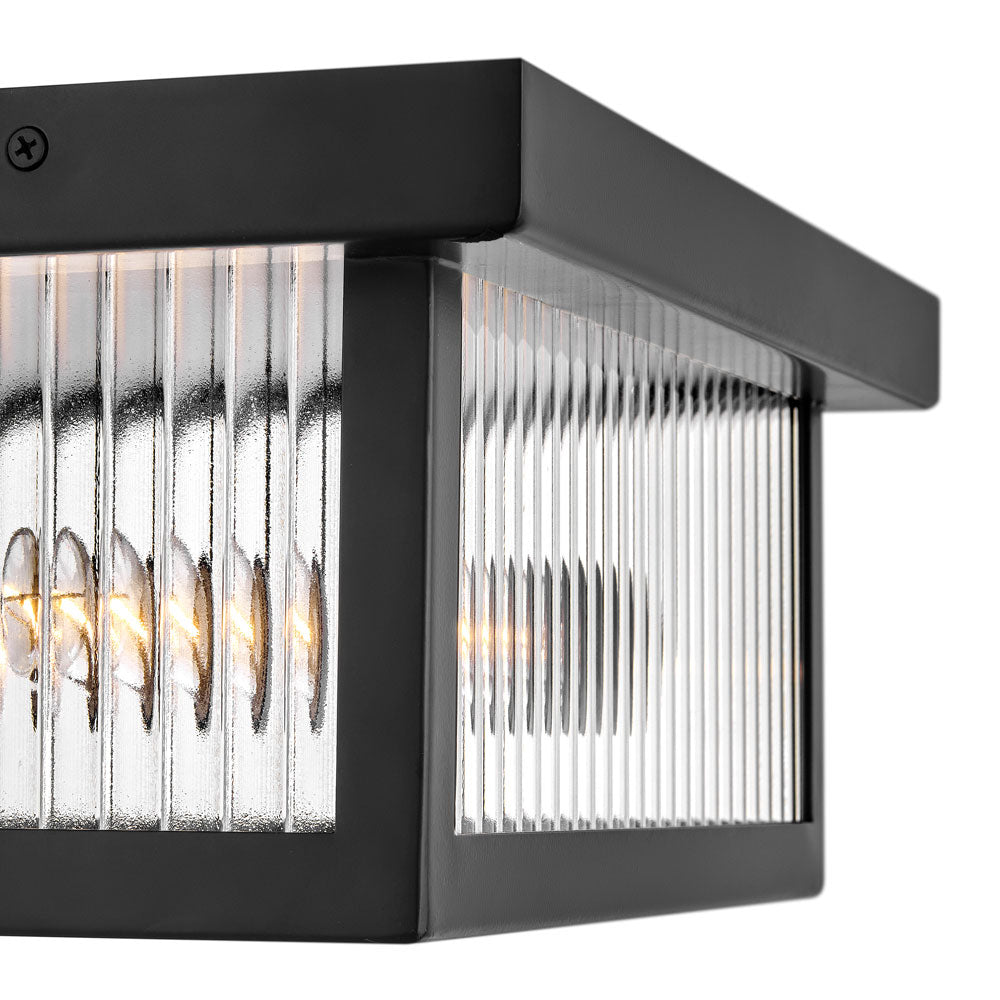 Torrent Outdoor Flush Mount Ceiling Light in Detail.