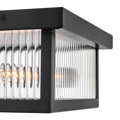 Torrent Outdoor Flush Mount Ceiling Light in Detail.