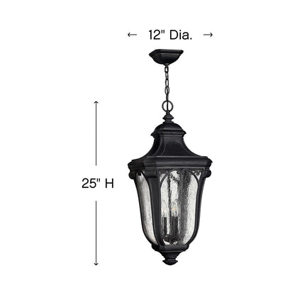 Trafalgar Outdoor Pendant Light - line drawing.