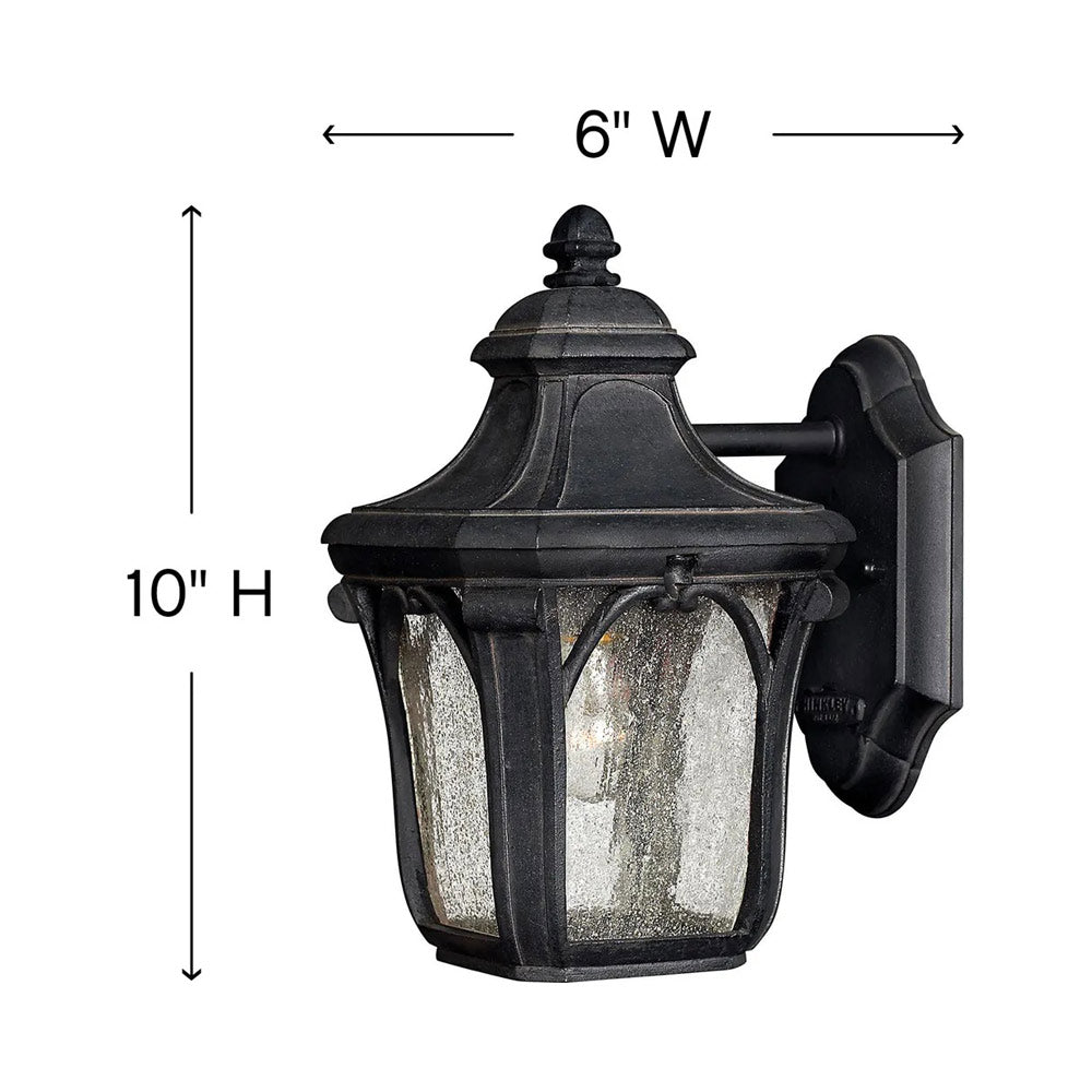 Trafalgar Outdoor Wall Light - line drawing.