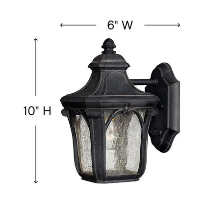 Trafalgar Outdoor Wall Light - line drawing.