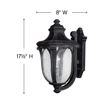 Trafalgar Outdoor Wall Light - line drawing.