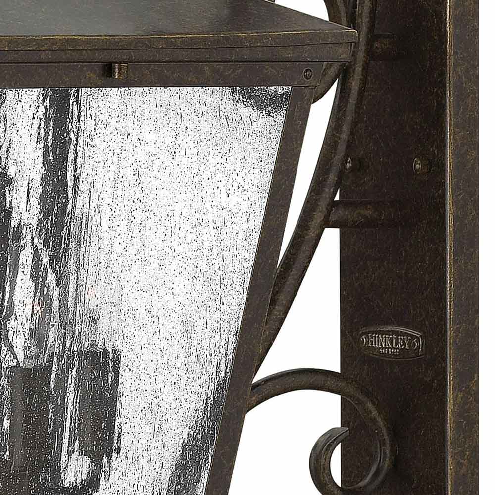 Trellis Scroll Outdoor Wall Light in Detail.