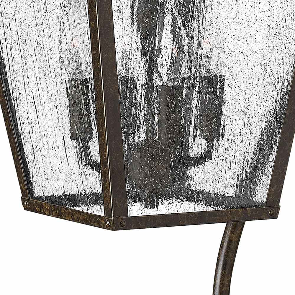 Trellis Scroll Outdoor Wall Light in Detail.