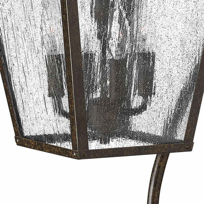 Trellis Scroll Outdoor Wall Light in Detail.