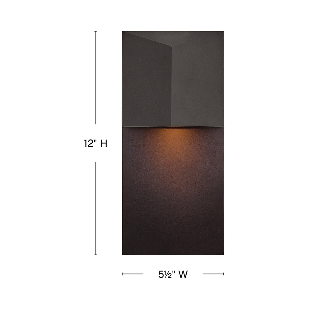 Treva Outdoor Wall Light - line drawing.