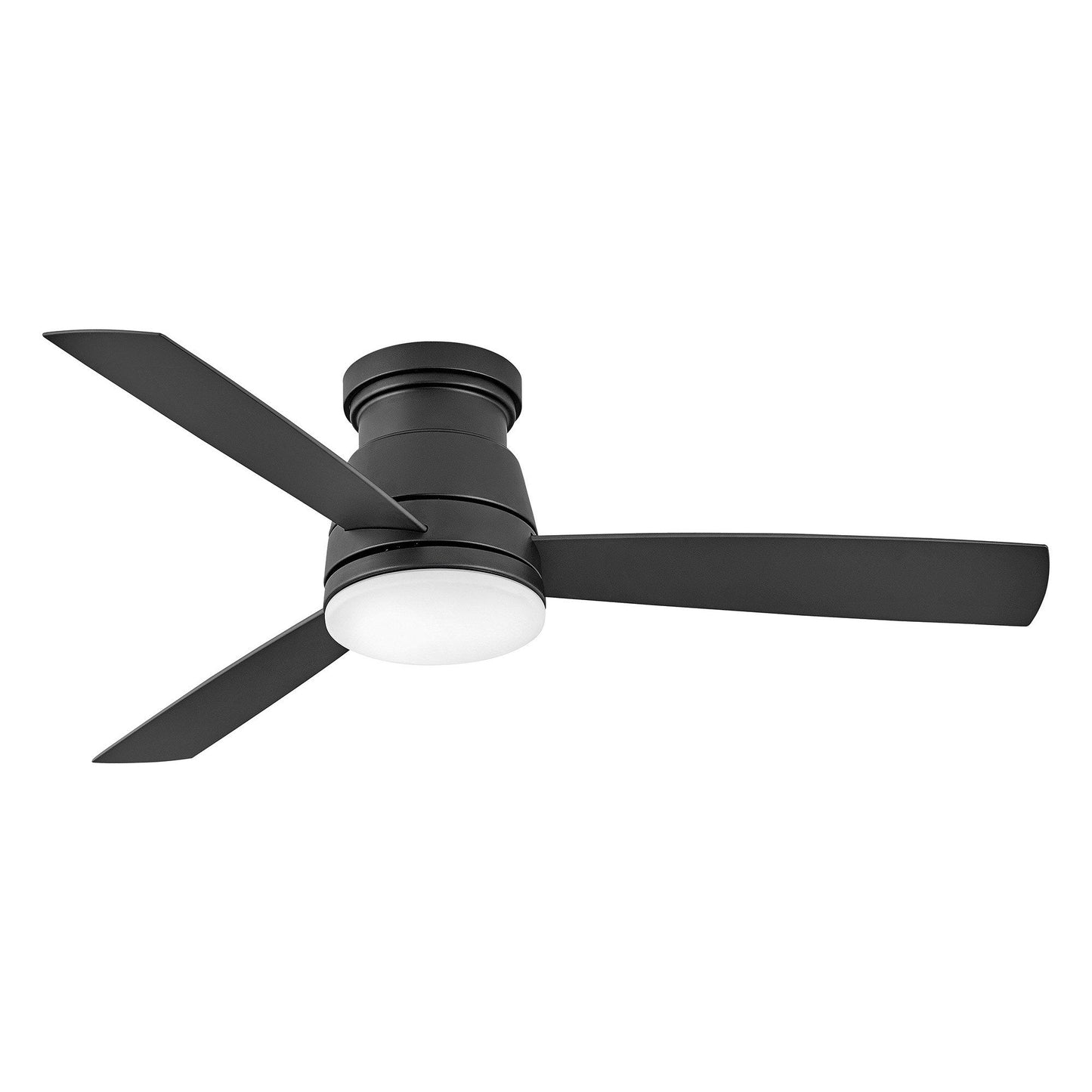 Trey LED Ceiling Fan in Matte Black (52 Inches).