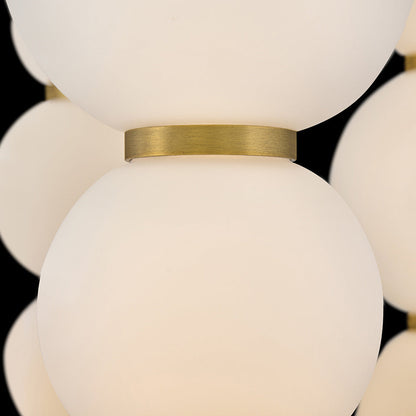 Trigo Abstract LED Chandelier in Detail.