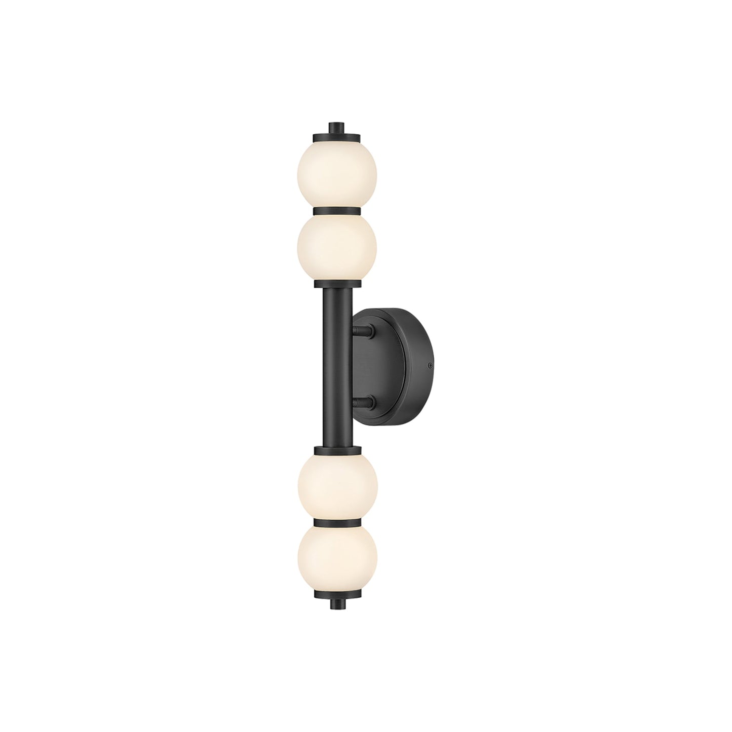 Trigo LED Bath Wall Light in Black (24-Inch).
