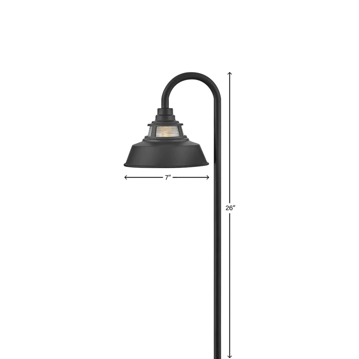 Troyer Outdoor Path Light - line drawing.