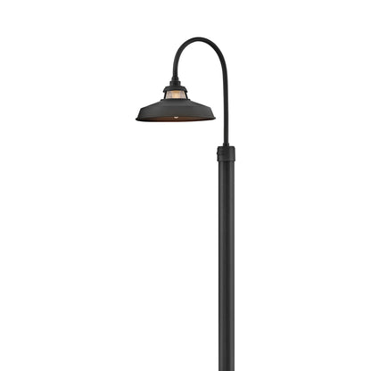 Troyer Outdoor Post Mount Light in Black.