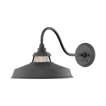 Troyer Outdoor Wall Light in Black (11.5-Inch).