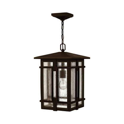 Tucker Outdoor Pendant Light in Oil Rubbed Bronze.