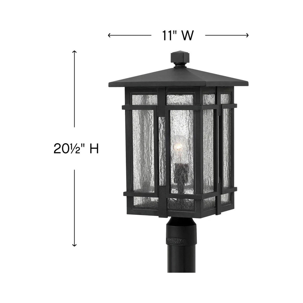 Tucker Outdoor Post Light - line drawing.