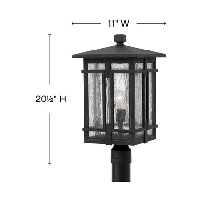 Tucker Outdoor Post Light - line drawing.