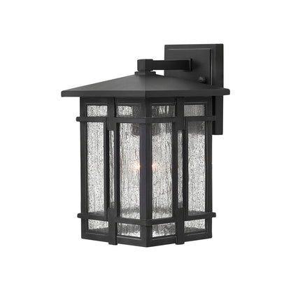 Tucker Outdoor Wall Light in Museum Black (11.5-Inch).
