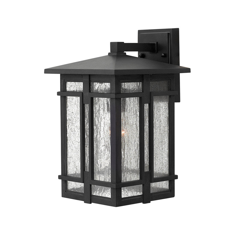 Tucker Outdoor Wall Light in Museum Black (14.75-Inch).