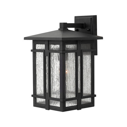 Tucker Outdoor Wall Light in Museum Black (14.75-Inch).