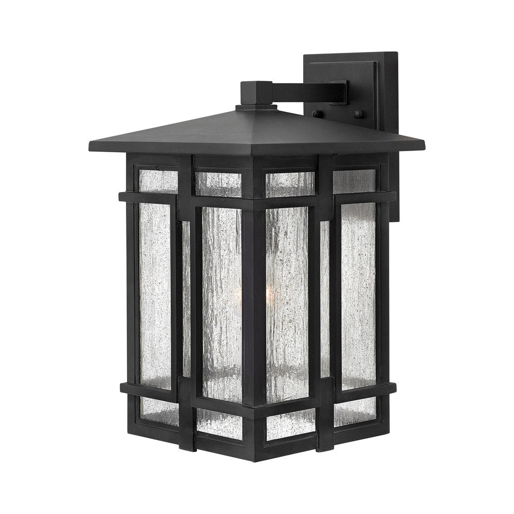 Tucker Outdoor Wall Light in Museum Black (18-Inch).