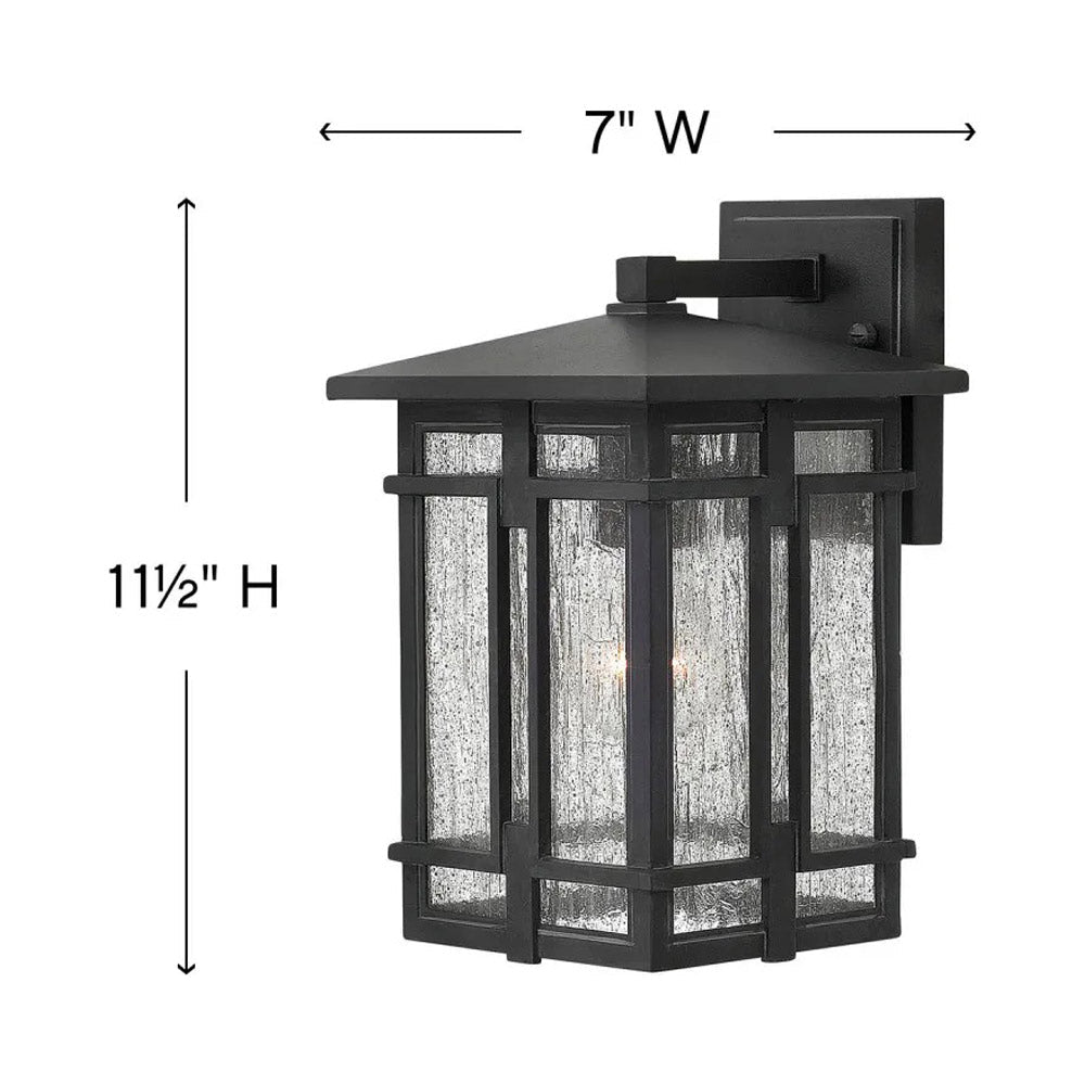 Tucker Outdoor Wall Light - line drawing.