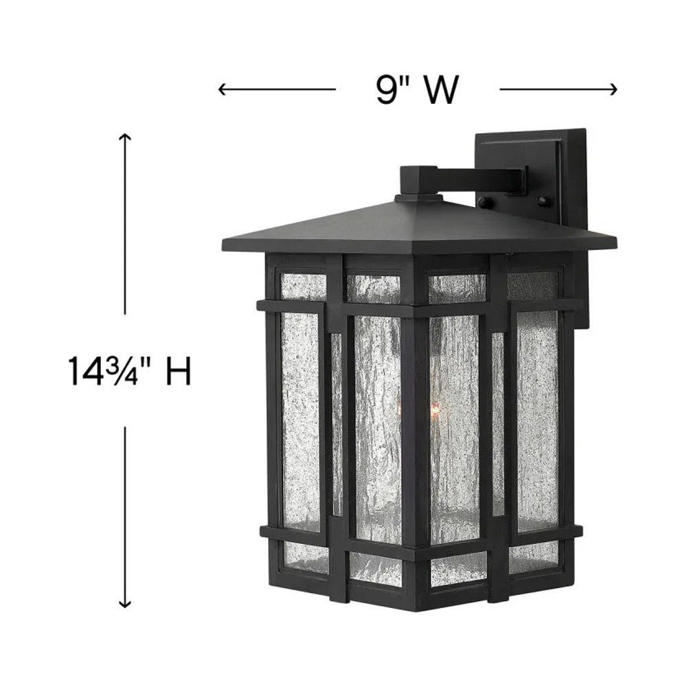 Tucker Outdoor Wall Light - line drawing.