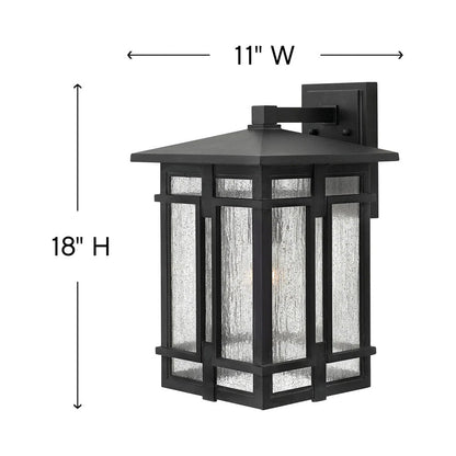 Tucker Outdoor Wall Light - line drawing.