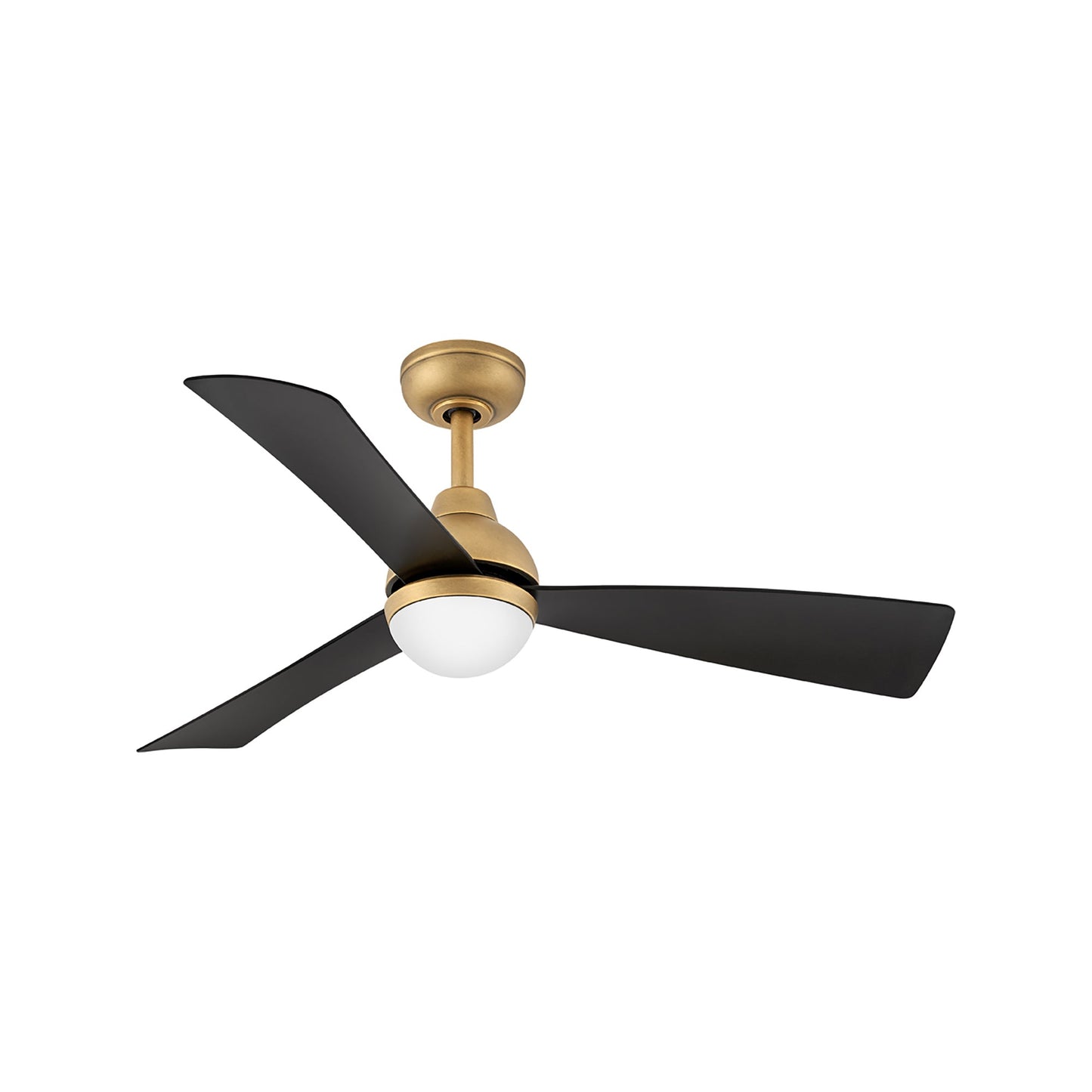 Una LED Ceiling Fan in Heritage Brass (44-Inch).