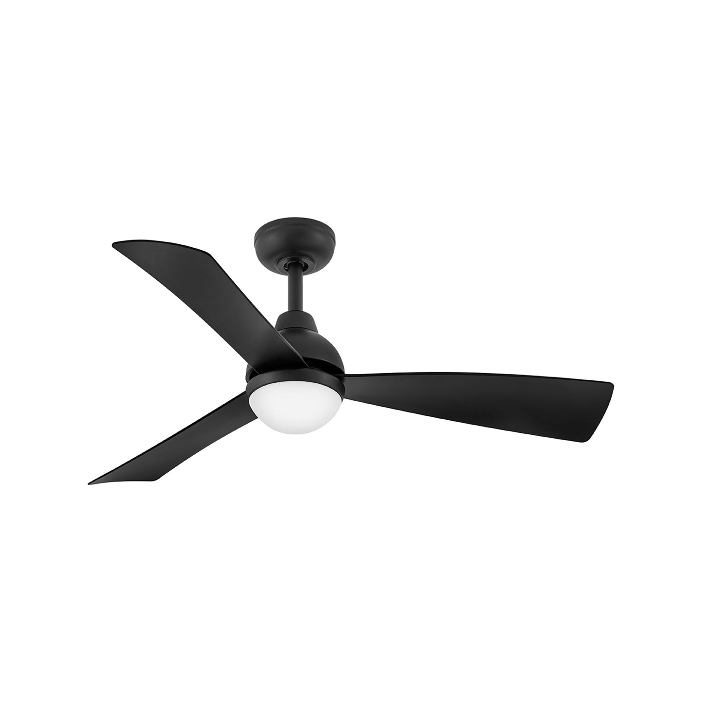 Una LED Ceiling Fan in Matte Black (44-Inch).