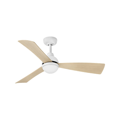 Una LED Ceiling Fan in Matte White (44-Inch).