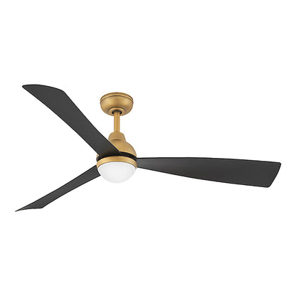 Una LED Ceiling Fan in Heritage Brass (56-Inch).