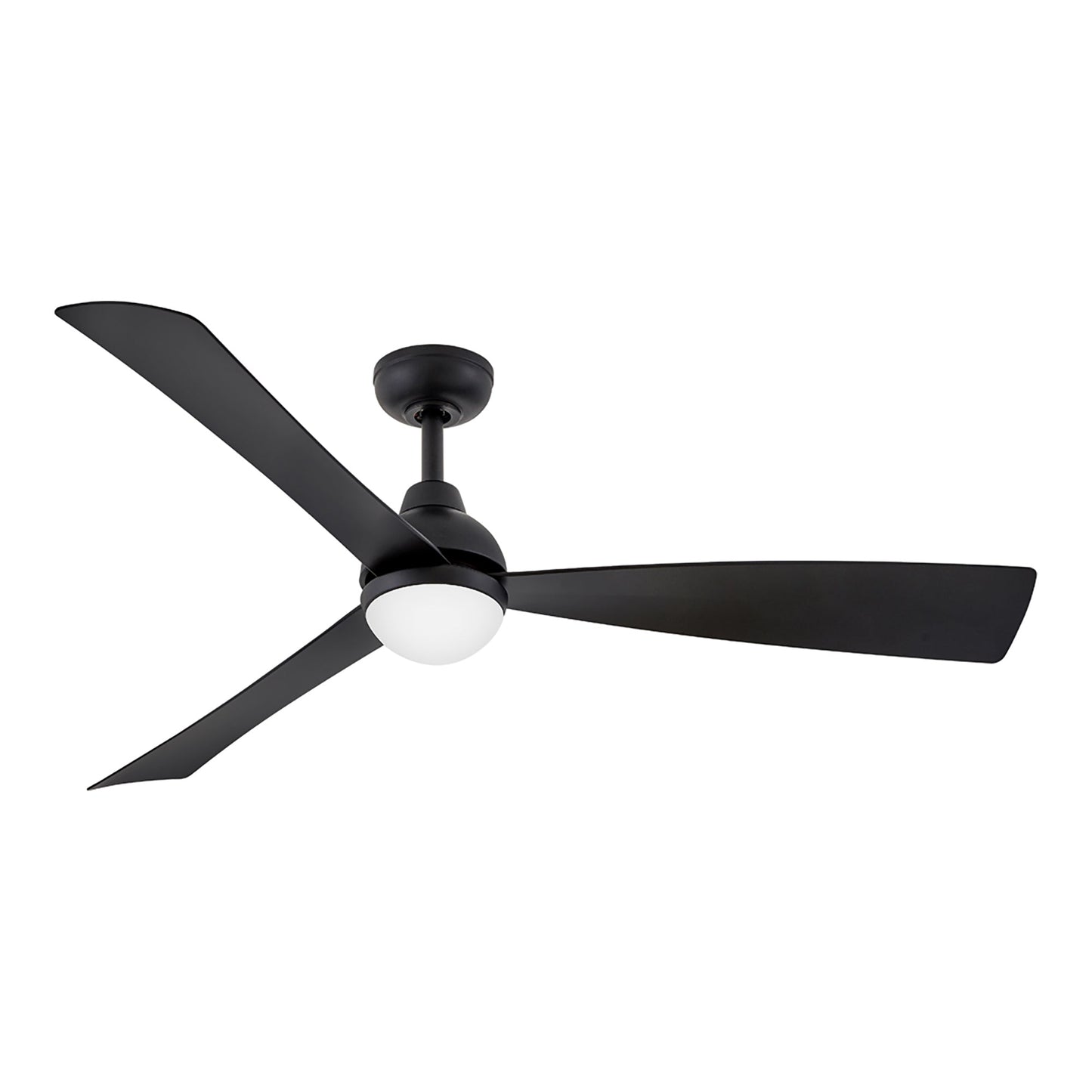Una LED Ceiling Fan in Matte Black (56-Inch).