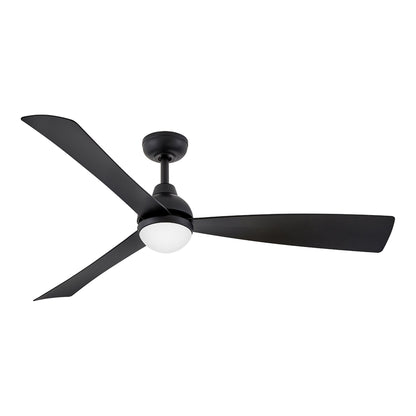 Una LED Ceiling Fan in Matte Black (56-Inch).