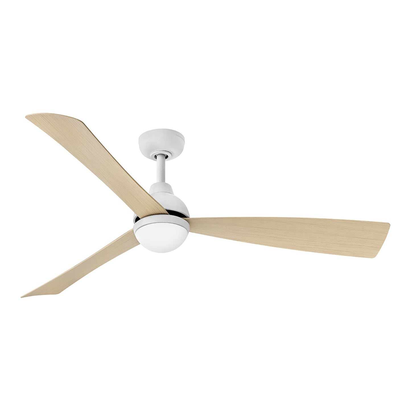 Una LED Ceiling Fan in Matte White (56-Inch).