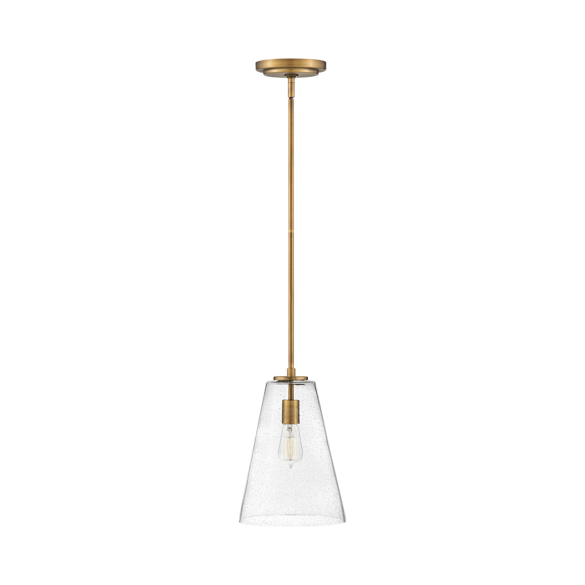 Vance Pendant Light in Heritage Brass (Small).