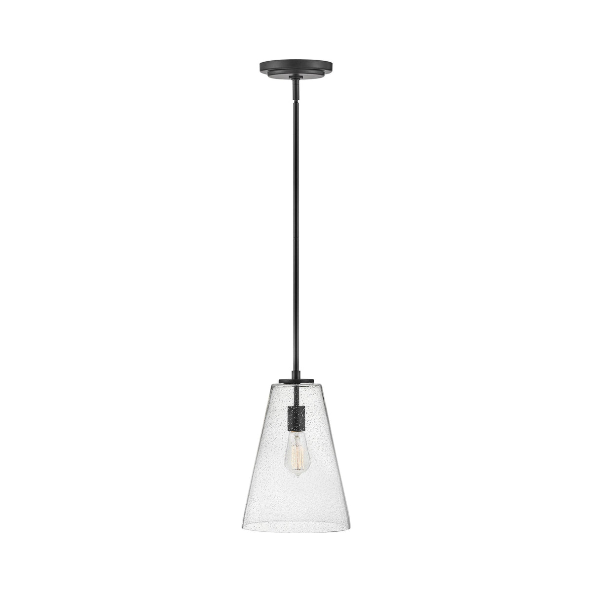 Vance Pendant Light in Satin Black (Small).