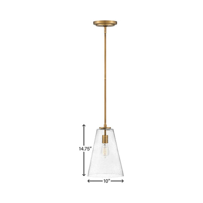 Vance Pendant Light - line drawing.